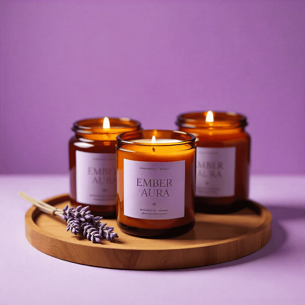 Candle in glass jar